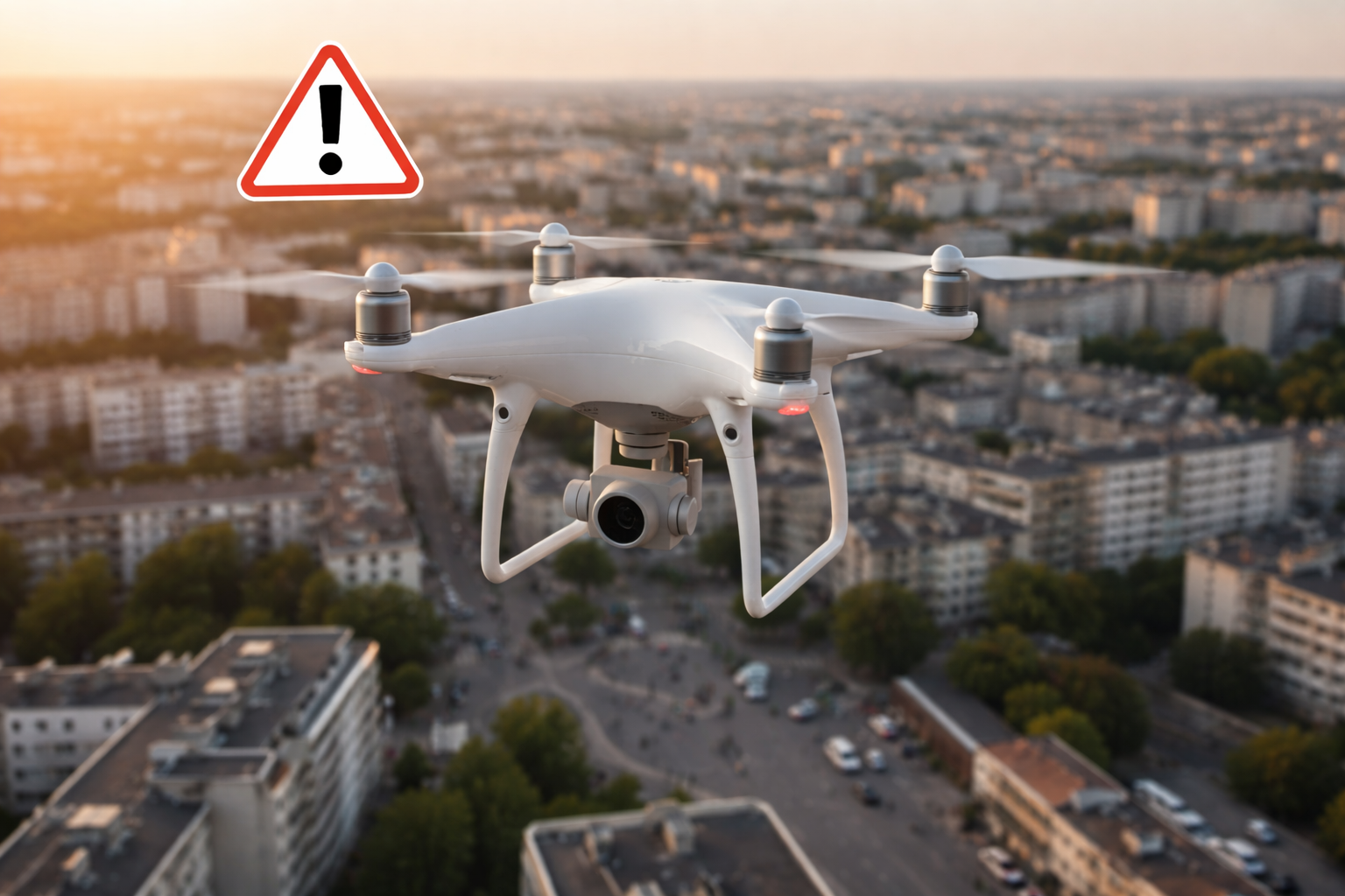 Drone en zone urbaine